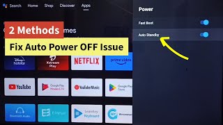 All Android TV  2 Ways to Fix Auto Power OFF Problem [upl. by Conan]