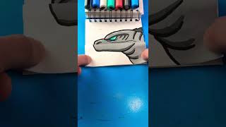 Godzilla Surprise Fold Posca Shorts artlandhowtodraw shorts godzilla [upl. by Nivat475]