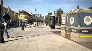 Warsaw Poland Walking tour  Early autumn in the Krakowskie Przedmieście Street波蘭漫步華沙【4K HDR 60fps】 [upl. by Parent]