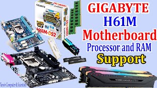 GIGABYTE H61M Motherboard Processor amp RAM Support  Gigabyte  RAM  By Tanvir Computer amp Scientists [upl. by Javier55]