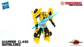 Video Review of the 2015 Transformers Robots in Disguise Warrior Class Bumblebee [upl. by Karlise383]