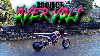 project OVER VOLT  HomCom 24V 300w Kids Electric Dirt Bike BRUTAL Adult Off Road Ride [upl. by Sela]