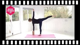 Online Yoga Class Half Moon Pose Ardha Chandrasana [upl. by Safier]