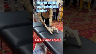 How to adjust pelvis and Lumbar chiropractor chiropractic acharyashashikanthsharma [upl. by Zaremski58]