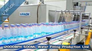 12000BPH 500ML Water Filling Production Line Filling Machine filling water vlog [upl. by Aranahs]