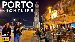 Porto NIGHTLIFE A night WALK in Porto Portugal 4K HDR [upl. by Jeffries941]