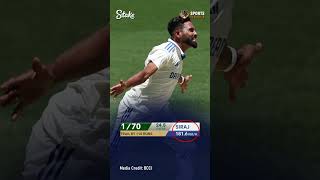 BGT 202425  Mohammed Siraj bowls 1816 kmph  Siraj 1816  Pink Ball Test  AUS vs IND shorts [upl. by Diao]