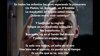 Spazio Tempo Espacio tiempo Francesco Gabbani Lyrics Español [upl. by Auhs]