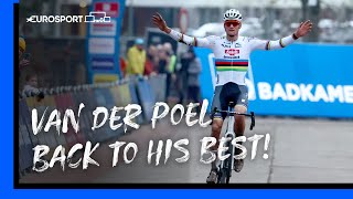 Mathieu Van Der Poel DOMINATES on season debut 🔥  Cyclocross Mens Highlights  Eurosport [upl. by Birch]