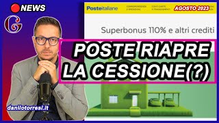 POSTE ITALIANE riapre la cessione del credito 2023 ultime notizie sul Superbonus [upl. by Adamina253]