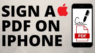 How to Sign a PDF on iPhone  Add Signature to any document on iPhone [upl. by Acinyt49]