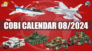 📅 August premieres from COBI  082024  Tanks planes cars cobi bricks [upl. by Chapa]