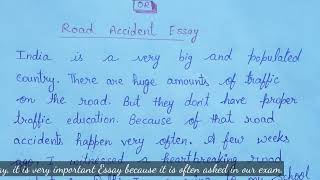 Essay on Road Accident 150 Words for Children and Students  Road Accident Paragraph shortessay [upl. by Townshend158]