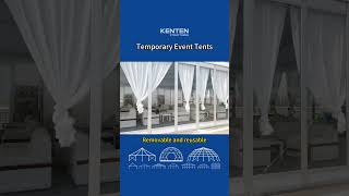 Temporary event tent  Removable and reusable [upl. by Amadeo]