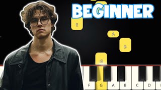 Daylight  David Kushner  Beginner Piano Tutorial  Easy Piano [upl. by Zwart450]