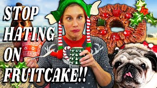 I TRIED TO MAKE GLUTENFREE FRUITCAKE  A Katee Sackhoff Christmas Special [upl. by Eirrab]