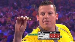 BEST DARTS MATCH IN 2016 Gary Anderson vs Dave Chisnall2017 World Darts Championship Part 2 [upl. by Strader]