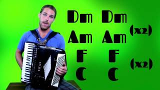 La Valse dAmélie  How to play Amelie on the accordion [upl. by Nelyahs]