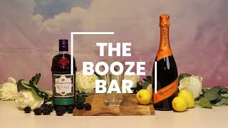 The Booze Bar  How to make a French 75 🫧 [upl. by Lahsram]