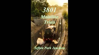 Steam Locomotive 3801 Mainline Trials Australian Steam Trains [upl. by Sakul]