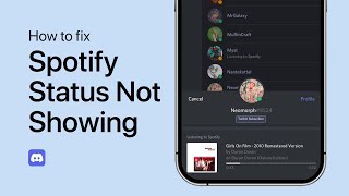 Spotify Status Not Showing Up on Discord Mobile Fix [upl. by Eislel653]