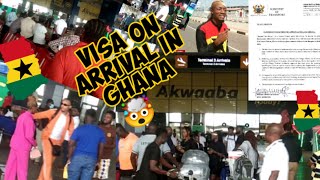 Over 500 African American Diaspora Storm Ghana International Airport Kotoka On Visa Arrival in Gh🇬🇭 [upl. by Romney]