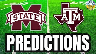 Mississippi State vs Texas AampM PREDICTIONS  2024 College Football Predictions [upl. by Hemingway]