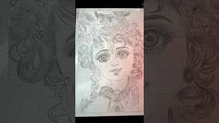 Krishna Drawing shorts art drawing krishna💖 Jai Shree Krishna [upl. by Heindrick]