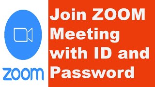 How to Join a Zoom Meeting with an ID and Password Pass code   Join a Zoom Meeting with an ID [upl. by Flavius]