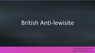 Pronunciation of the words quotBritish Antilewisitequot [upl. by Anrev]