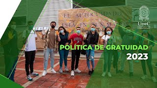 Política de Gratuidad 2023 [upl. by Kulda]