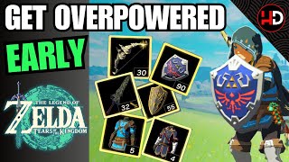 EASILY Find Overpowered Weapons amp Armor EARLY in Zelda Tears Of The Kingdom [upl. by Libbna]