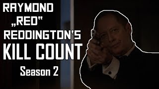 Raymond quotRedquot Reddingtons Kill Count  Season 2  The Blacklist [upl. by Nafets945]