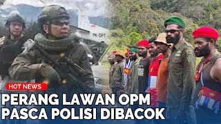 Suara Tembakan Bersahutan Beredar Video TNIPolri Buru OPM Pembacok Anggota Polisi [upl. by Noda]