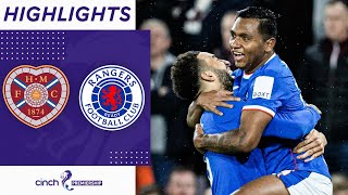 Hearts 03 Rangers  Brilliant Morelos Brace  cinch Premiership [upl. by Morven]