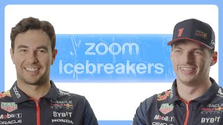 Zoom Icebreakers  Max Verstappen  Checo Pérez  Red Bull Racing [upl. by Thomasina]