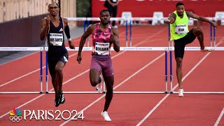 Rai Benjamin defeats WORLD CHAMPION RIVALS in 400m hurdles win at Diamond League Monaco  NBC Sports [upl. by Ilajna543]