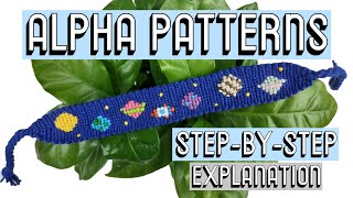 HOW TO READ ALPHA PATTERNS CC  Friendship Bracelets [upl. by Innad]