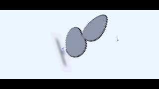 Noncircular Gear animation in Solidworks [upl. by Taber]