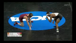 157lbs David Carr Iowa State vs Brayton Lee Minnesota [upl. by Elokyn]