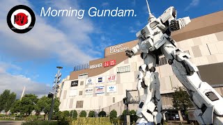 【4K】朝のガンダムお台場散歩。September 16 2021 [upl. by Barolet]