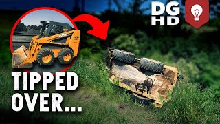 Case 430 Skid Steer Fell Over Now the Engine Makes a Funny Noise [upl. by Swamy998]