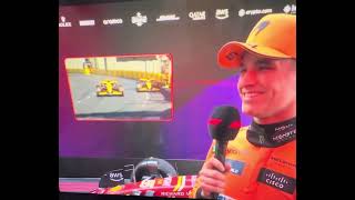 Guenther Steiner Interviews Lando Norris After P3 at Australian Grand Prix 2024 Lando Smiling 🤣 [upl. by Annai909]