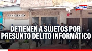 🔴🔵Iquitos Cuatro sujetos fueron detenidos por presunto delito informático en Municipalidad [upl. by Nnyla]