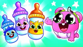 Bottle Feeding Song 🍼😿  Funny Kids Songs 😻🐨🐰🦁 And Nursery Rhymes by Baby Zoo [upl. by Airitac944]