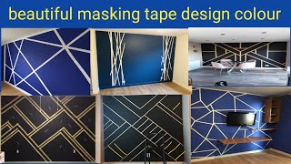 masking tape painting designsmasking tape painting ideas [upl. by Jenna]