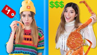 CHEAP vs EXPENSIVE Food Challenge [upl. by Ahsikat]