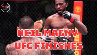 Neil Magny UFC Finishes  ufc ufc297 neilmagny welterweight fightnight mma [upl. by Canotas]