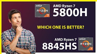 AMD Ryzen 7 5800H vs AMD Ryzen 7 8845HS Technical Comparison [upl. by Aissej47]