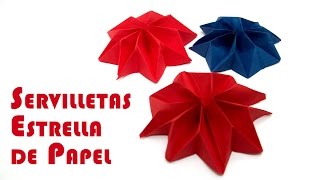 Elegante Servilleta Estrella de Papel Para Fiestas [upl. by Attela]